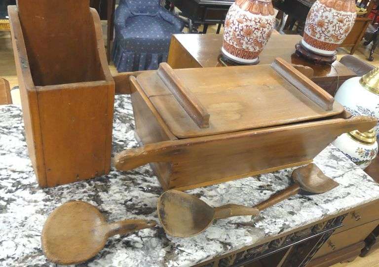 FIVE WOODEN PRIMITIVES