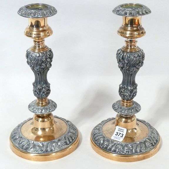 PAIR OF ANTIQUE CANDLESTICKS