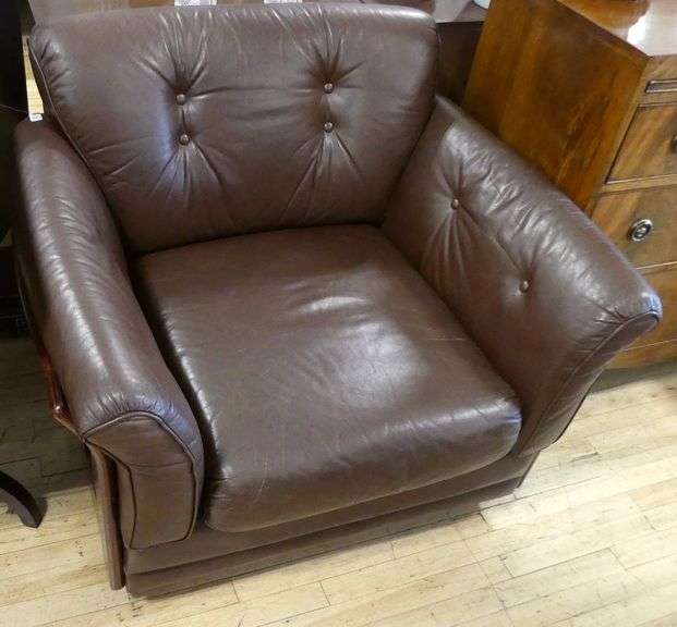 ULFERTS SWEDISH LEATHER ARMCHAIR
