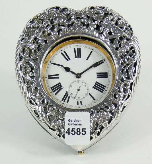 ANTIQUE TRAVEL/TOILETTE CLOCK