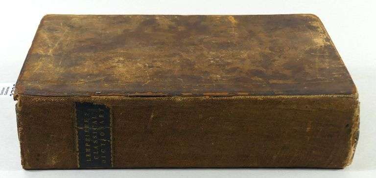 1826 LEMPRIERES CLASSICAL DICTIONARY