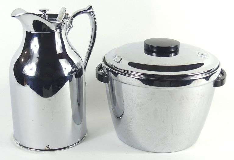 VINTAGE ICE BUCKET & THERMOS