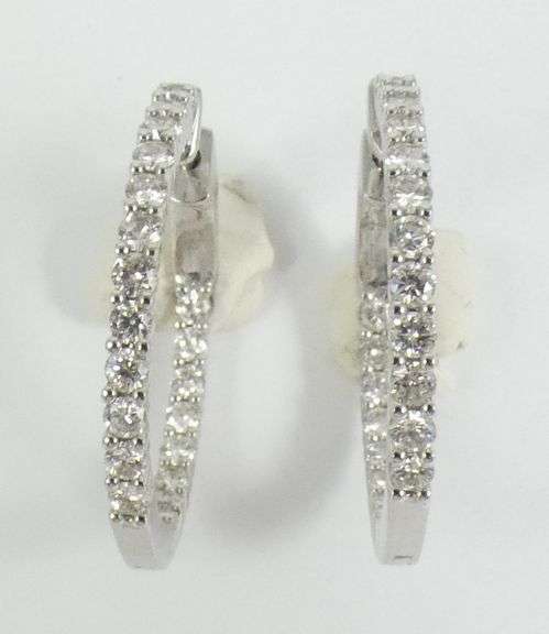 DIAMOND HOOP EARRINGS