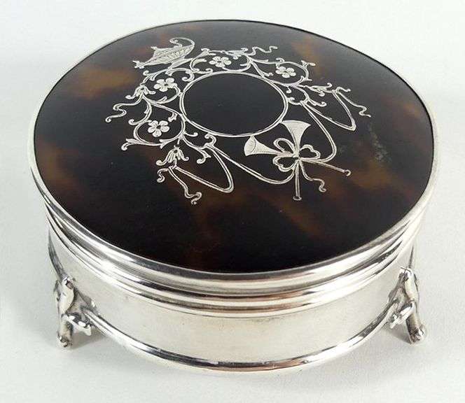 ANTIQUE STERLING JEWELLERY BOX