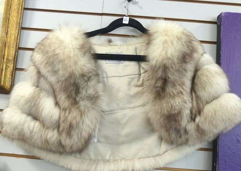 FUR STOLE, COAT AND BOOTS