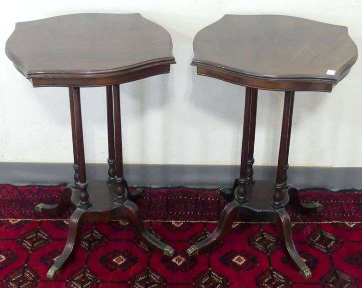 PAIR BAETZ BROS. END TABLES