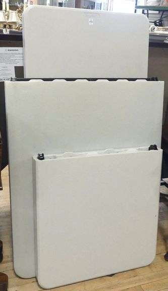 THREE FOLDING TABLES