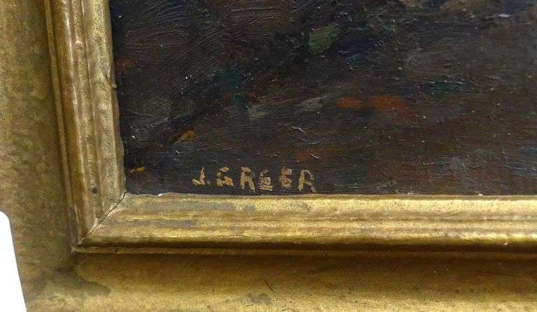 SMALL EUROPEAN OIL PAINTING