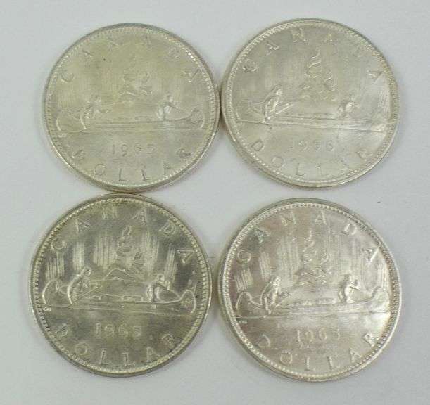 4 CANADIAN SILVER DOLLARS