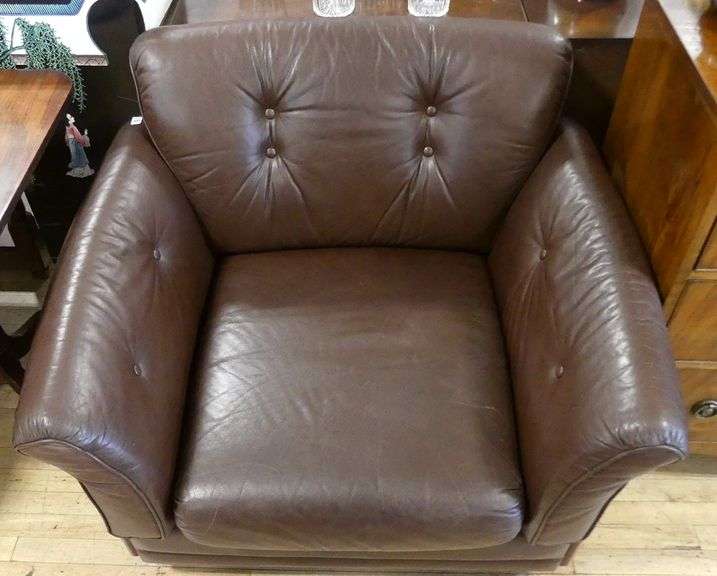 ULFERTS SWEDISH LEATHER ARMCHAIR