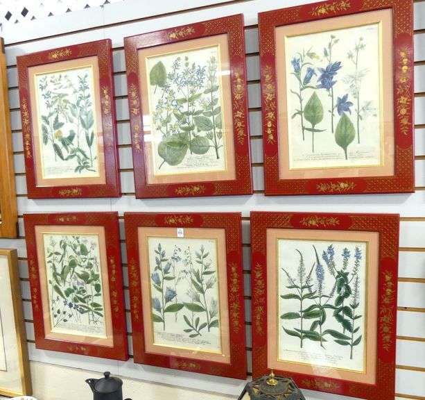 SET OF SIX FRAMED 19TH CENTURY BOOKPLATES