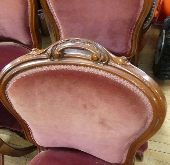 FOUR VICTORIAN DINING CHAIRS
