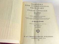 TWO 1944 WEBSTER'S DICTIONARIES