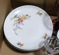 BOX LOT OF GLASS AND CHINA