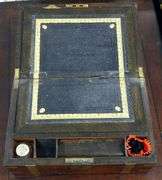 ANTIQUE ROSEWOOD LAP DESK