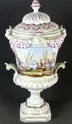 IMPRESSIVE ANTIQUE PORCELAIN URN