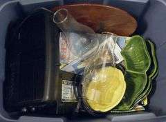 BIN AND COCA-COLA CRATE WITH ODDS