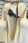 FUR STOLE, COAT AND BOOTS