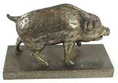 BRONZE BOAR FIGURINE