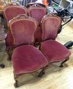 FOUR VICTORIAN DINING CHAIRS