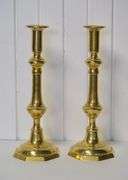 LARGE BRASS CANDLESTICKS