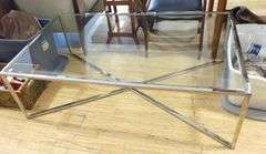AUSTIN & TAYLOR CHROME COFFEE TABLE