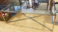 AUSTIN & TAYLOR CHROME COFFEE TABLE