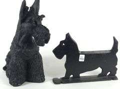 SCOTTIE DOORSTOP & FIGURINE