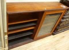 MCM TEAK SLIDING DOOR BOOKCASE