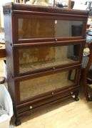 MAHOGANY BARRISTER'S SECTIONAL BOOKCASE
