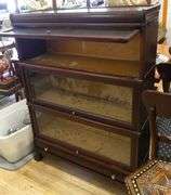 MAHOGANY BARRISTER'S SECTIONAL BOOKCASE