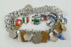2 STERLING CHARM BRACELETS