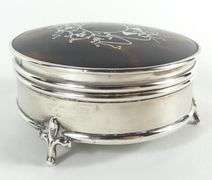 ANTIQUE STERLING JEWELLERY BOX