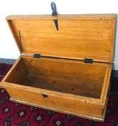 ANTIQUE PINE STORAGE CHEST