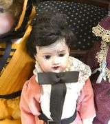 THREE ANTIQUE GERMAN BISQUE HEAD DOLLS