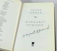 ALIAS GRACE BY MARGARET ATWOOD, SIGNED BY THE AUTHOR
