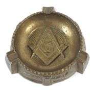 SILVER MATCH SAFE & ASHTRAY