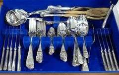 BIRKS REGENCY PLATE "QUEEN MARY" FLATWARE