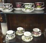 ROYAL ALBERT "PROVINCIAL FLOWERS" CUPS AND SAUCERS