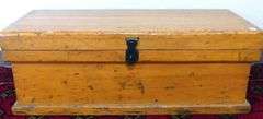 ANTIQUE PINE STORAGE CHEST