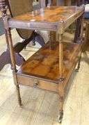 ANTIQUE TWO-TIER LAMP TABLE