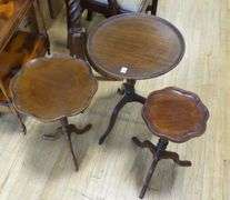 THREE VINTAGE WINE TABLES