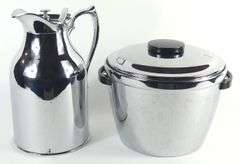 VINTAGE ICE BUCKET & THERMOS