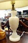 ONYX AND ALABASTER TABLE LAMPS
