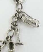 2 STERLING CHARM BRACELETS