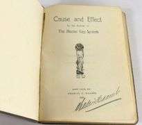 CAUSE AND EFFECT BY CHARLES F. HAANEL, SIGNED BY THE AUTHOR