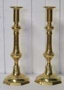 LARGE BRASS CANDLESTICKS