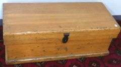 ANTIQUE PINE STORAGE CHEST