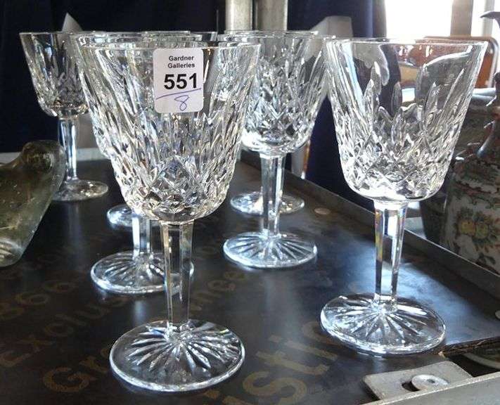 EIGHT WATERFORD "LISMORE" CLARET WINES