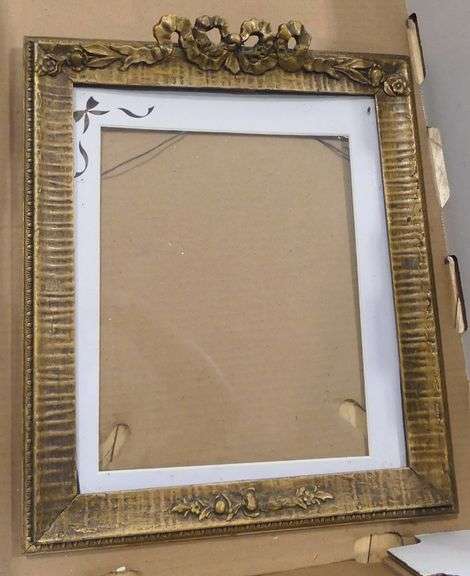 THREE SMALL GILTWOOD FRAMES